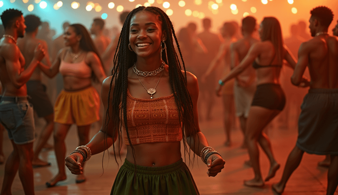 'One Dance' से प्रेरित नृत्य और रिदम के दृश्य दृश्य