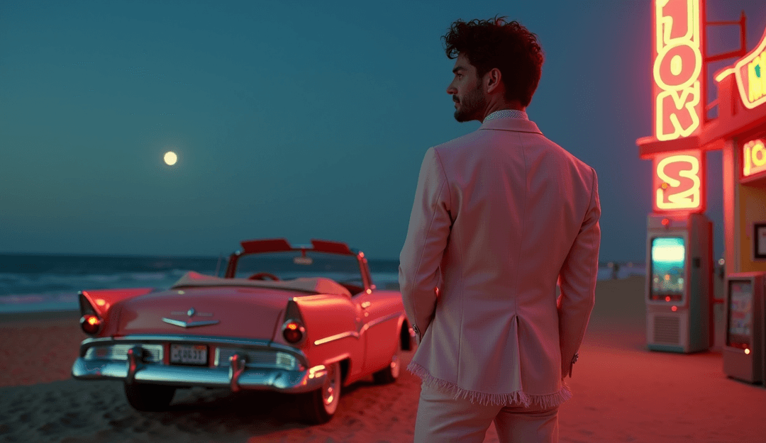 AI तकनीक के साथ संगीत वीडियो बनाते हुए उपयोगकर्ता