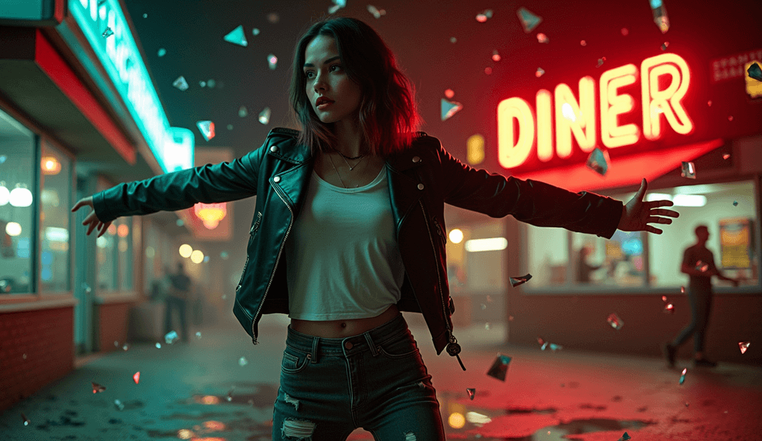 受歌曲流行龐克元素啟發的動態視覺效果