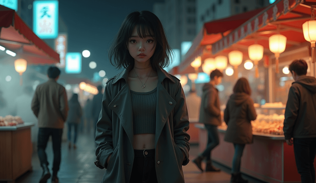 Representación visual de IA convirtiendo música en escenas dinámicas