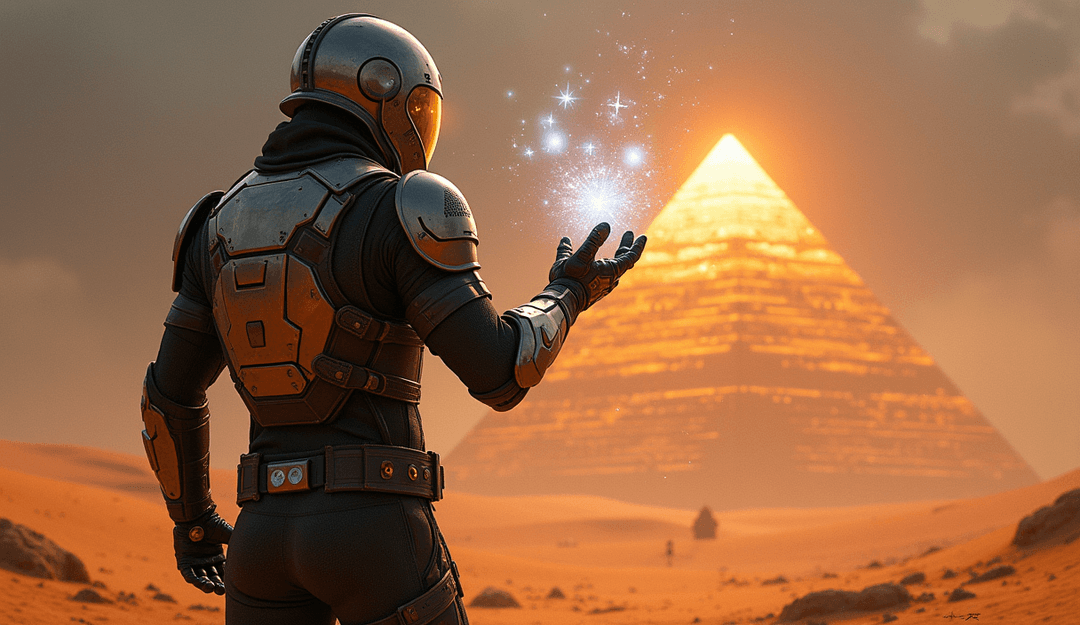 受 'E.T.' 启发的未来景观视觉场景