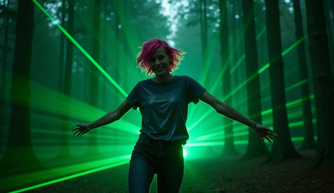 संगीत तत्वों को प्रतिबिंबित करते दृश्य दृश्य