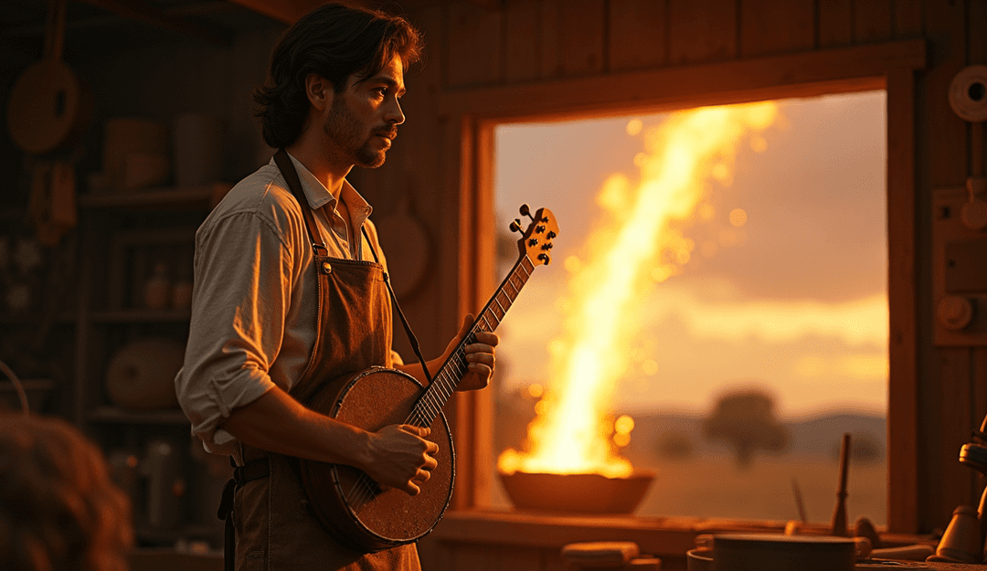 受 Mumford & Sons 音乐元素启发的视觉场景