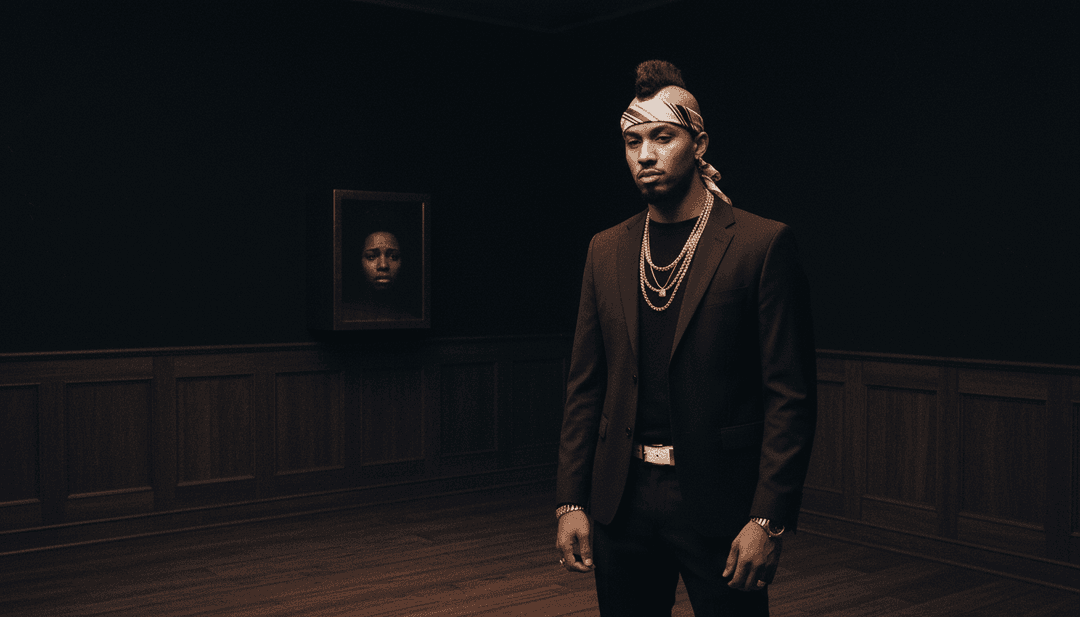 动态 AI 生成的视觉效果从抽象图案过渡到富有感染力的风景,与 'Al Ömrümü' 的情感高潮同步。