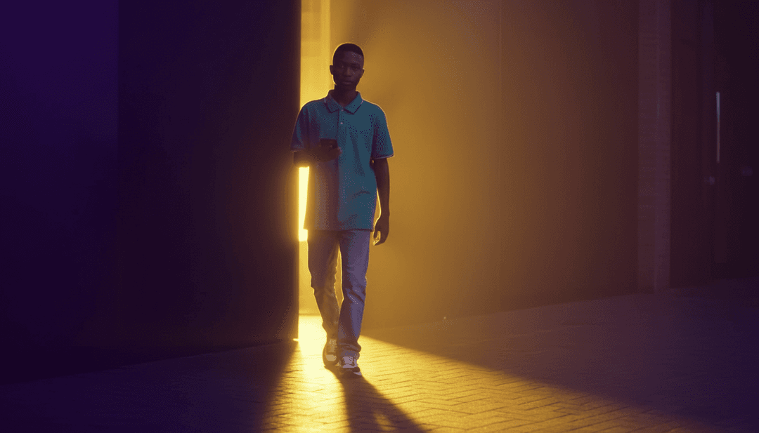 动态可视化器和 3D 动画与“muna star boy.mp3”的节拍和人声同步,展示了 AI 的创意诠释以及 MP3 到 MP4 的转换。