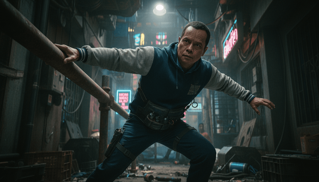 动态视觉元素,如动画吉他独奏和强劲的鼓点,演变为电影场景,展示了AI对流行摇滚音乐视频的诠释。