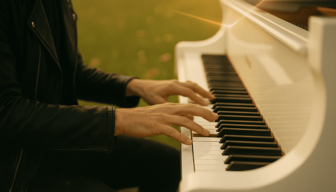 AI 将 'Young Child (final Version)' by One Flag (v5) 的民谣摇滚、管弦乐和流行摇滚元素诠释为初始视觉概念。