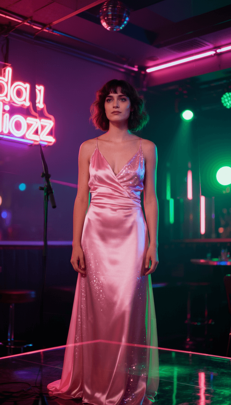 IA interpretando la letra y el estado de ánimo de una canción pop, mostrando iconos de redes sociales digitales y un símbolo de corazón.