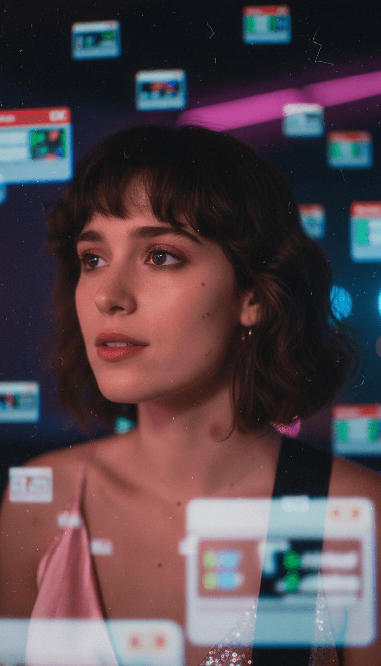 Un videoclip vibrante terminado reproduciéndose en una pantalla, mostrando el logo de freebeat.ai.