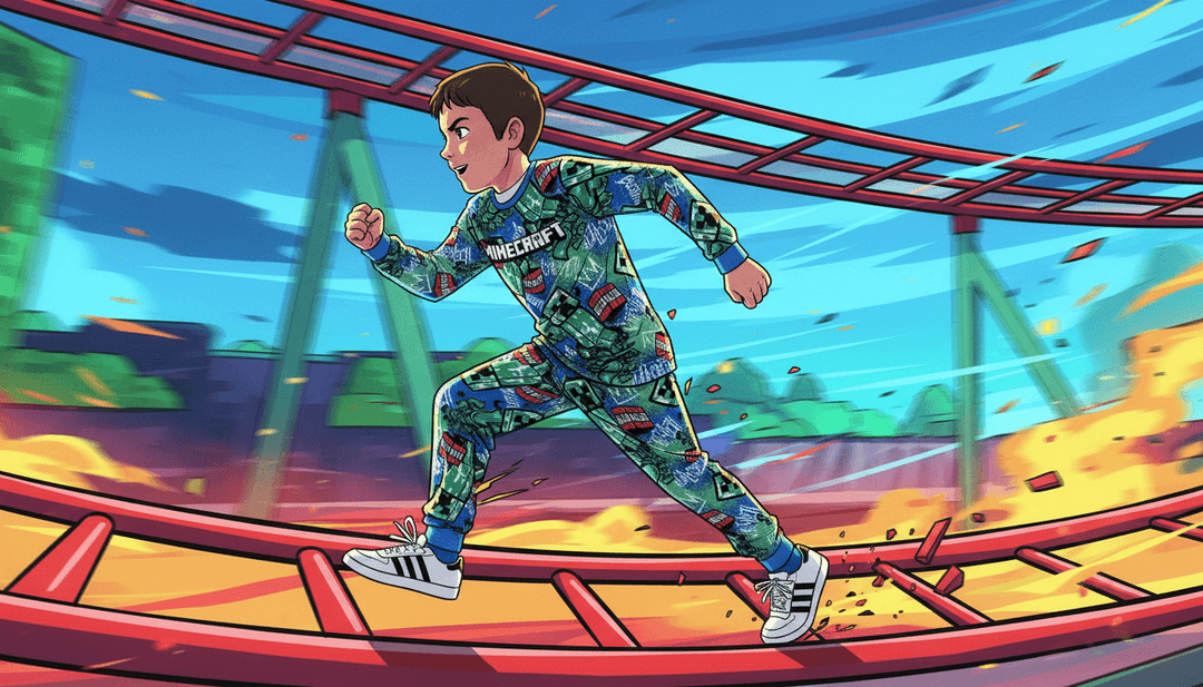 एक जीवंत प्रागैतिहासिक जंगल में दहाड़ते हुए एनिमेटेड डायनासोर, पॉप रॉक संगीत पर सेट, जो एआई-जनित संगीत वीडियो के लिए प्रारंभिक अवधारणा का प्रतिनिधित्व करते हैं।