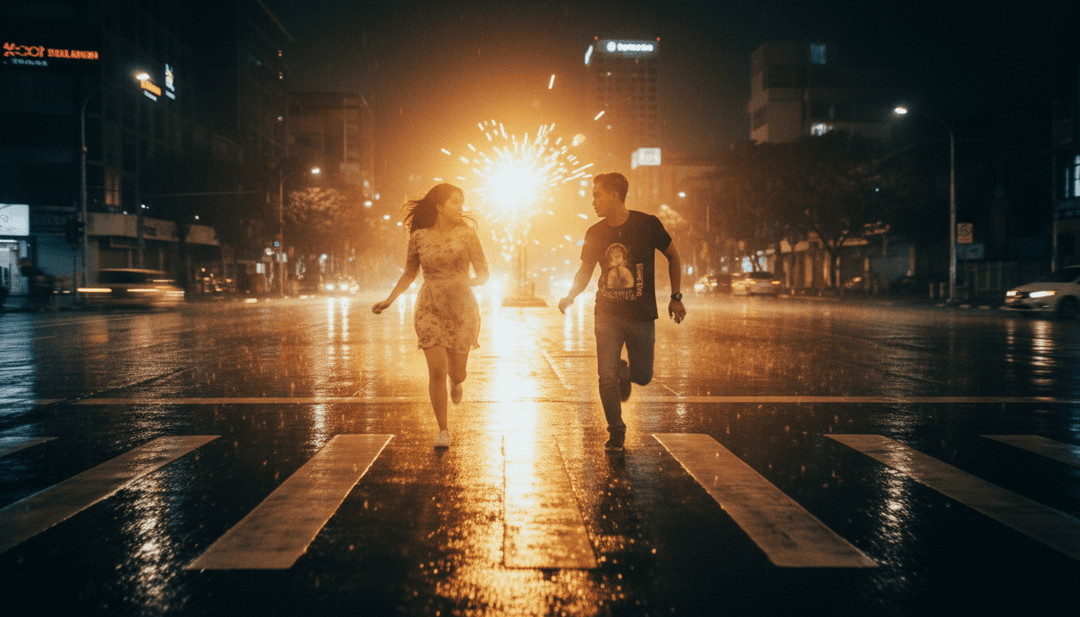 Un video musicale completato in alta definizione per '2.wav' in riproduzione su uno smartphone, con elementi visivi dinamici e sottotitoli gratuiti perfettamente sincronizzati.