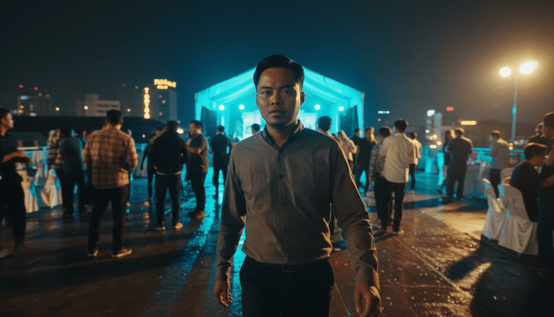 AI가 8.wav 오디오 파형을 분석하여 당둣 리듬과 멜로디의 시각적 해석을 묘사하고 있습니다.