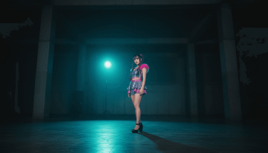 AI 正在解读 '9.wav' 独特的当杜特、流行和世界音乐流派融合,以文化符号和数字波形的融合来表现。