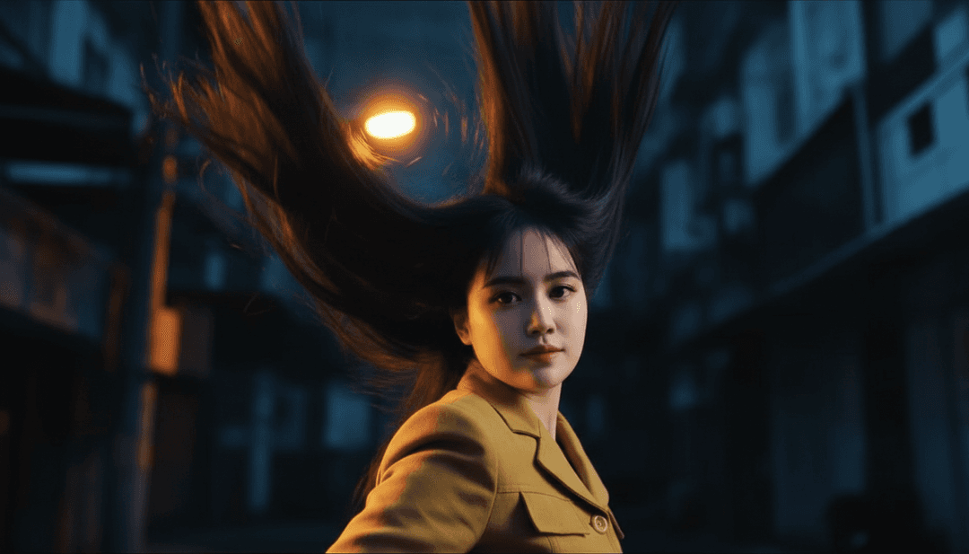 ダンドゥットミュージックビデオが生成されているダイナミックなビジュアル。活気あるダンス、伝統楽器、AI駆動のエフェクトのシーンで、MP3 to MP4 converterの動作を実演。