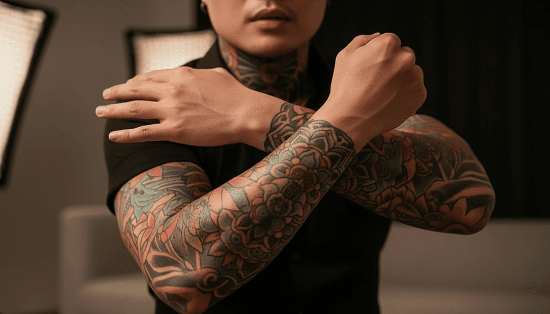 freebeat.aiが生成した「16.wav」のダンドゥットミュージックビデオからの息をのむような最終フレーム。鮮やかな色彩と魅力的な動きが特徴で、さりげない行動喚起も含まれている。