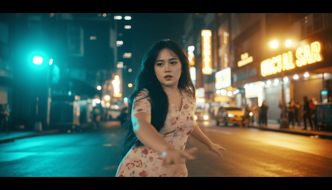 '17.wav' 음악에서 영감을 받은 전통 악기를 든 당둣 댄서의 생생한 시각적 표현.