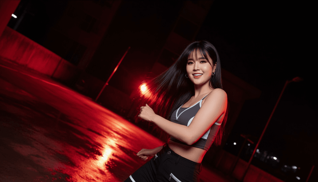 AI가 당둣 노래의 활기찬 리듬과 멜로디를 분석하고, 인도네시아 전통 악기와 춤 동작을 시각화합니다.