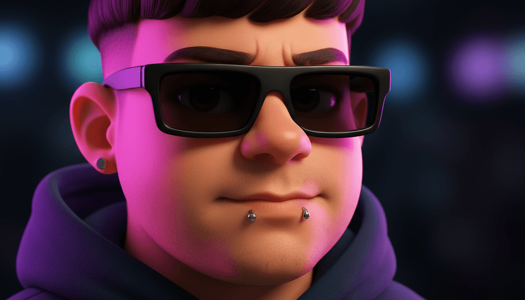 为R.loayssaFtBadGyal-Cubata (Guaracha 2025)生成的AI动态视觉化器,带有动态部落图案和电子光芒,代表着歌曲的能量。