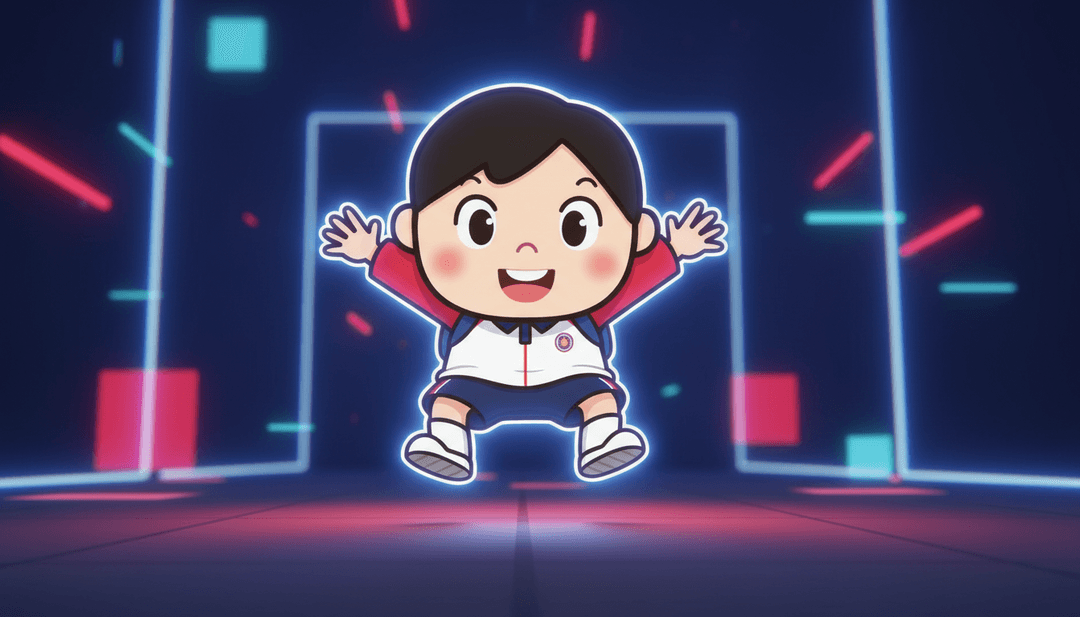 Um visualizador de IA analisando a forma de onda e os dados líricos de uma música C-Pop, gerando arte conceitual inicial com padrões de néon.