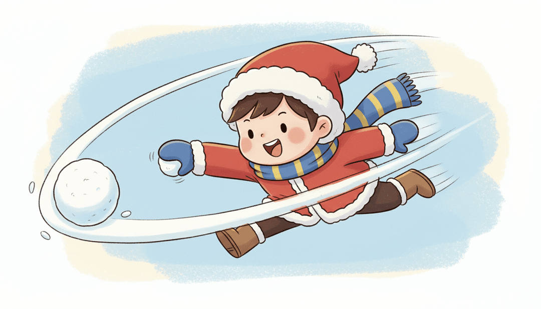 AI 詮釋俏皮的冬季音樂,一個充滿動畫人物的夢幻雪花球