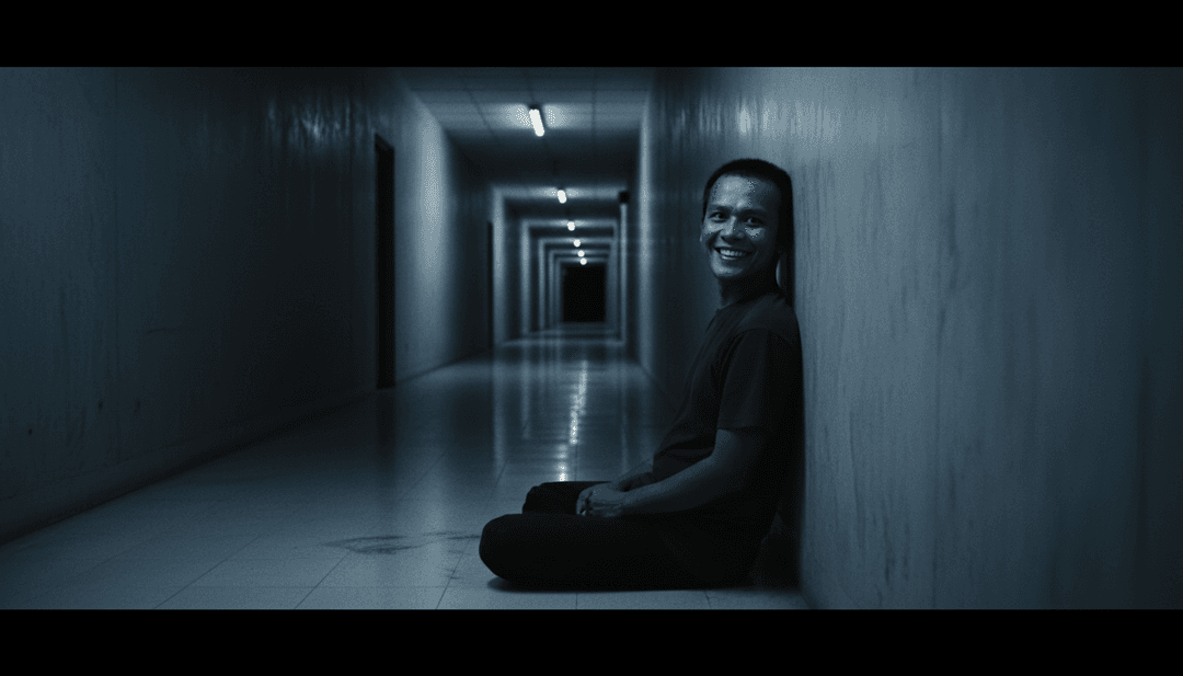 民谣流行歌曲的动态视觉呈现,吉他即兴演奏转化为潺潺河流的意象,人声和声变为旋转的光纹,由AI生成。