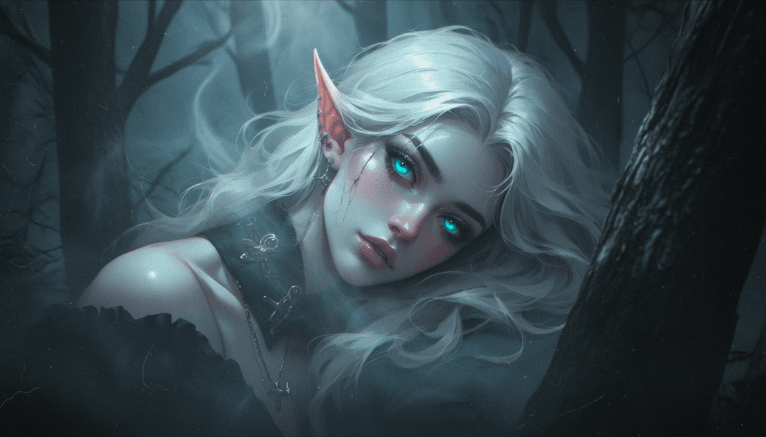 动态可视化工具显示'Me And The Devil'的声波转化为空灵、模糊的身影和戏剧性景观,映射歌曲的强度。