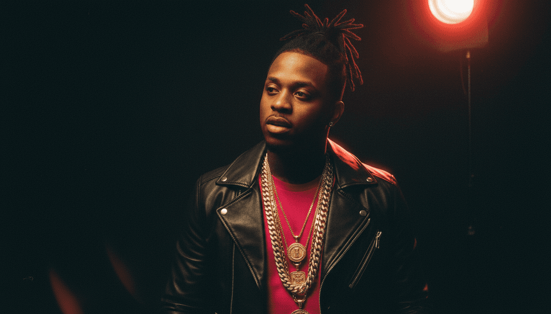 AI 大脑视觉分析舞厅、雷鬼、陷阱歌曲的声波和歌词,形成抽象视觉概念。