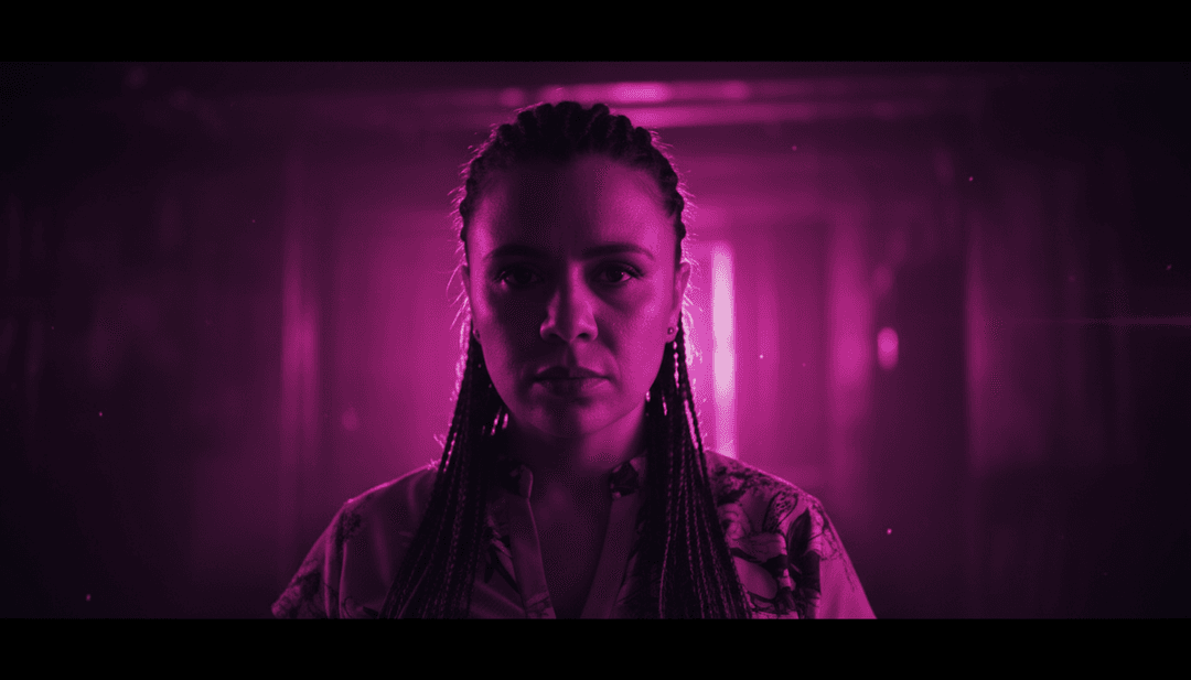 Usuario creando un videoclip personalizado para "Busy Woman" en la plataforma freebeat.ai, mostrando herramientas creativas y una vibrante vista previa del video final.