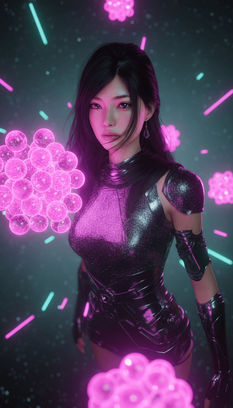 L'AI interpreta le forme d'onda della musica J-Pop elettronica in elementi visivi astratti