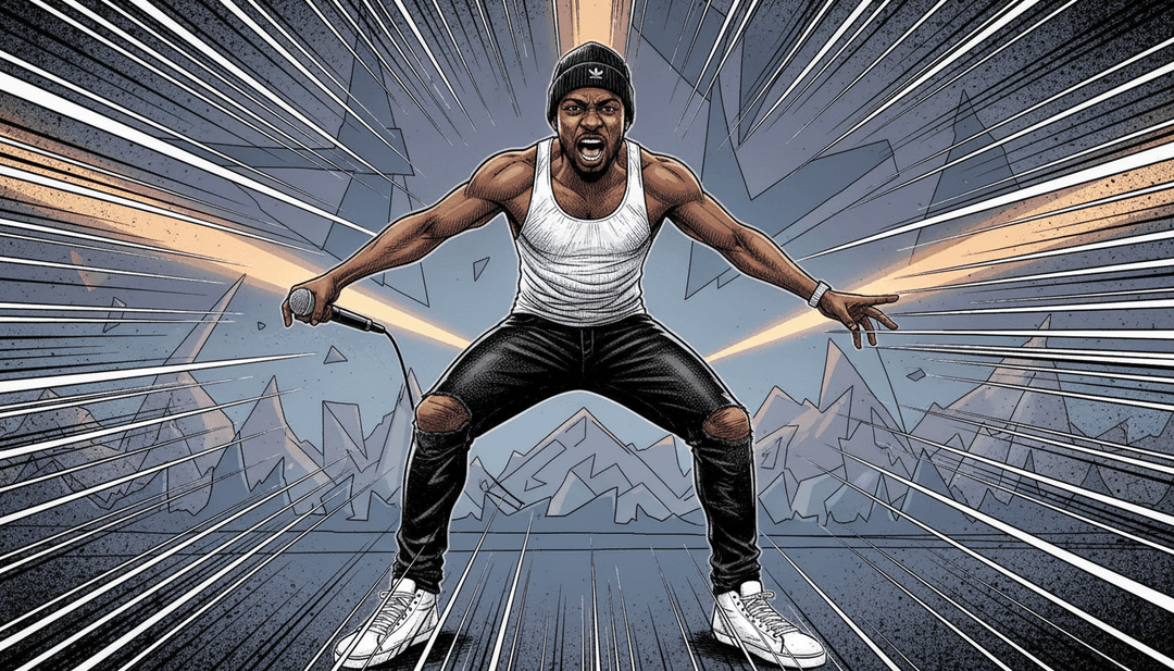 Un clip vidéo dynamique et achevé pour 'Beauty and the Beast' de JM, affichant le logo freebeat.ai, invitant les utilisateurs à créer le leur.