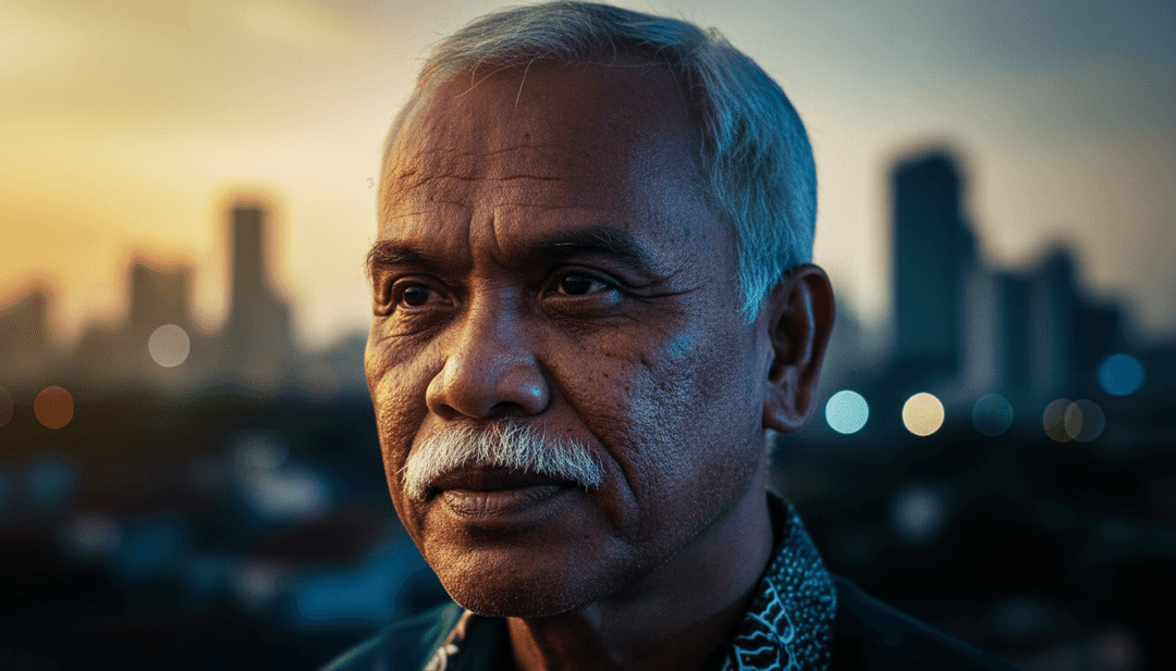 एक डिजिटल स्टोरीबोर्ड जो एक शांत एकॉस्टिक गिटार रिफ से एक शांत, सेवानिवृत्त शिक्षक के सूर्योदय को देखते हुए एक दृश्य में संक्रमण दिखा रहा है, जो प्रतिबिंब और ज्ञान का प्रतीक है।