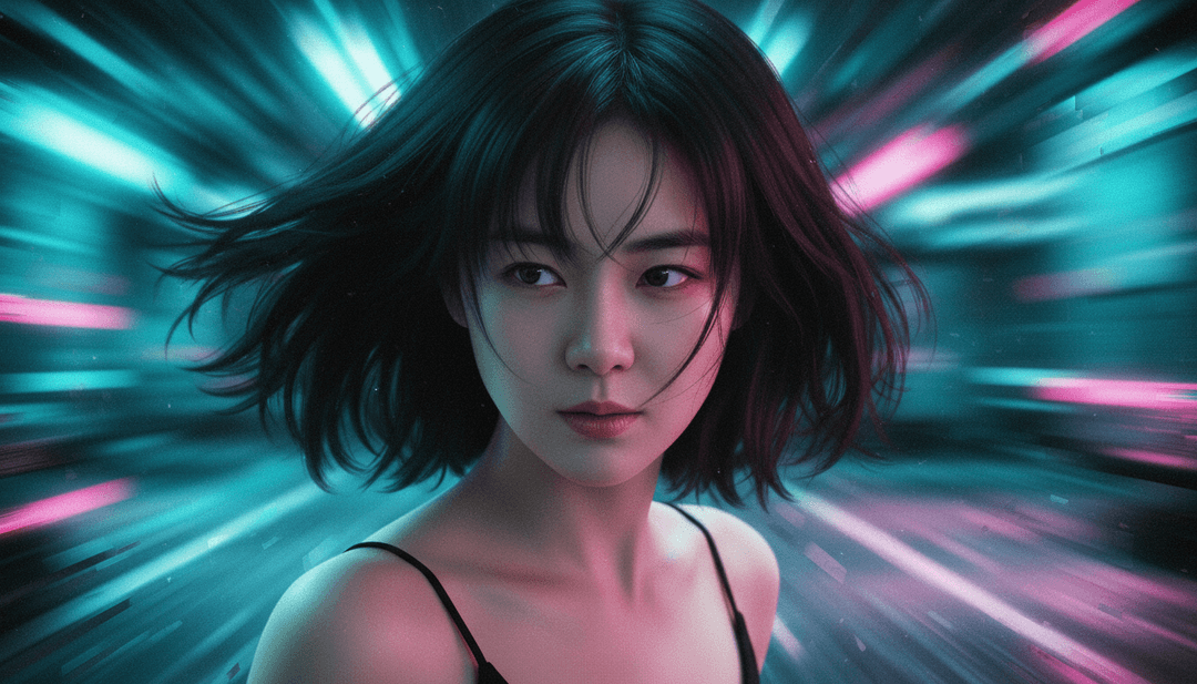 Visualización conceptual de IA de la estructura de la canción 'Thirty-Two Seconds Magic' de みつじ, mostrando picos de energía y patrones rítmicos