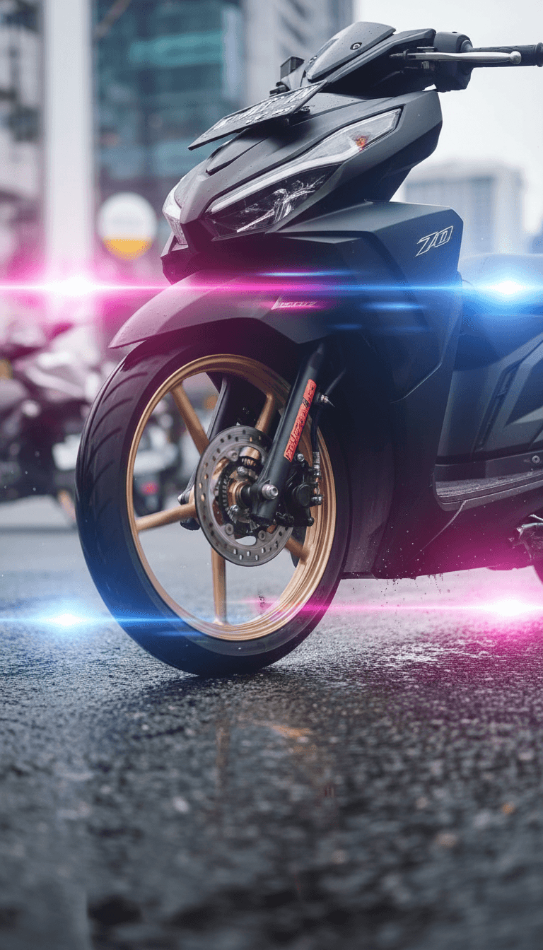 freebeat.ai에 의해 "Gas Sampai Pagi"의 템포에 맞춰 동기화된 인도네시아 문화 모티프와 현대 팝 미학의 역동적인 장면.