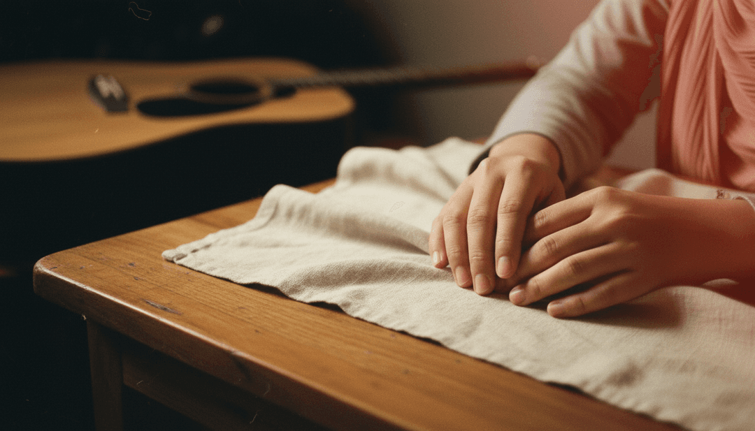 KI analysiert die Struktur und emotionale Tiefe einer Akustik-Pop-Ballade für ein Musikvideo