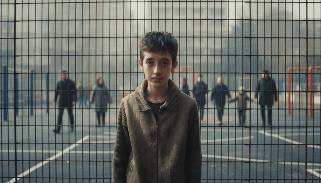 KI analysiert Schallwellen und Energiespitzen eines Hardrock-Songs, zeigt ein digitales Gehirn, das Musikdaten interpretiert.