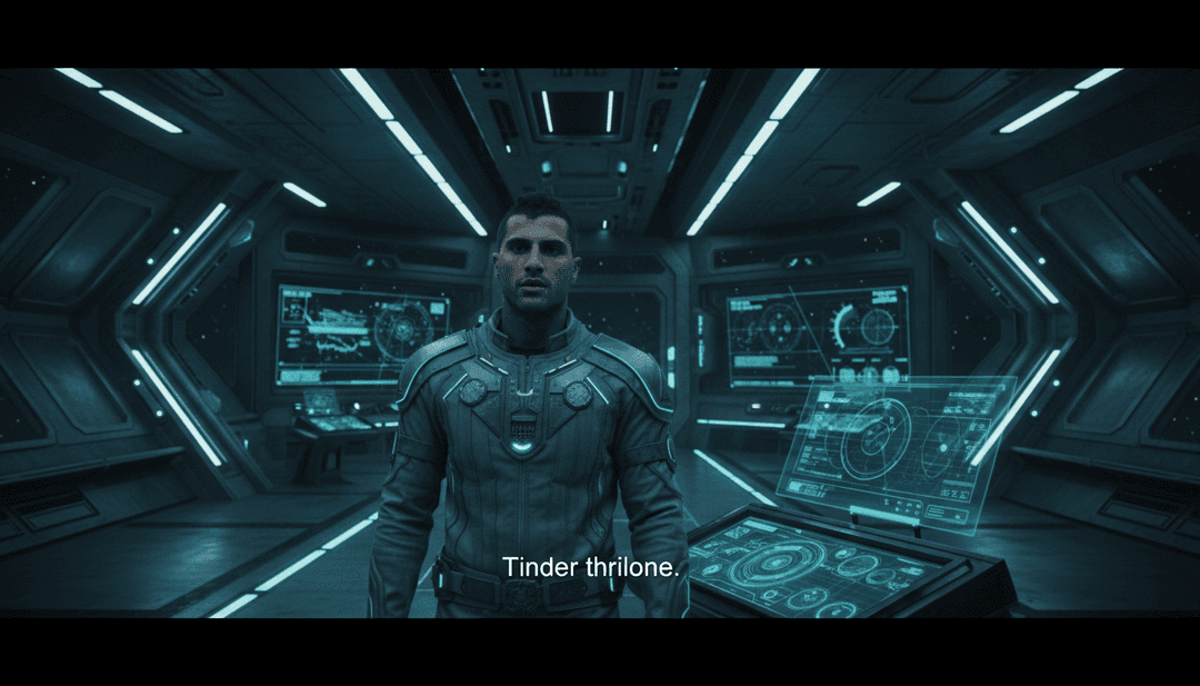 화면에 재생되는 완성된 AI 생성 뮤직 비디오로, 힙합 트랙에 어울리는 어둡고 강렬한 비주얼을 보여주며 사용자가 미소 짓고 있다.