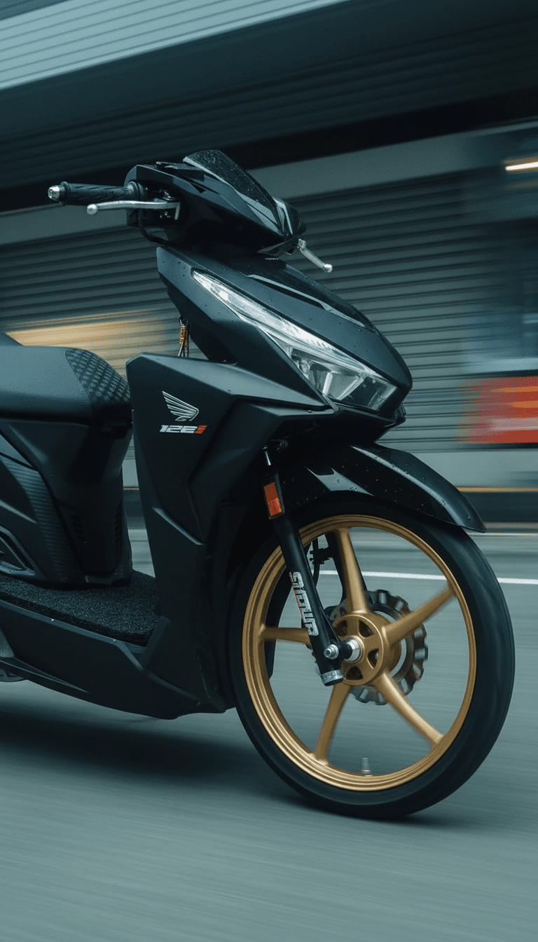 rinikurniawati2306の'Gas Sampai Pagi'の精力的なリズムをAIが視覚化し、夜の都会を舞台に鮮やかな光と人影が踊る様子。