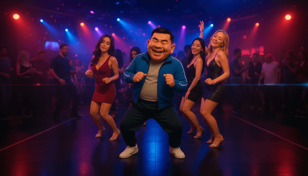 गतिशील एनीमेशन अनुक्रम जो 'Zo-bell, Zo-bell, (1)' से एक मजबूत हिप-हॉप बीट और फंकी बेसलाइन को तरल, ऊर्जावान नृत्य चालों और जीवंत स्ट्रीट आर्ट दृश्यों के रूप में प्रकट करता है।