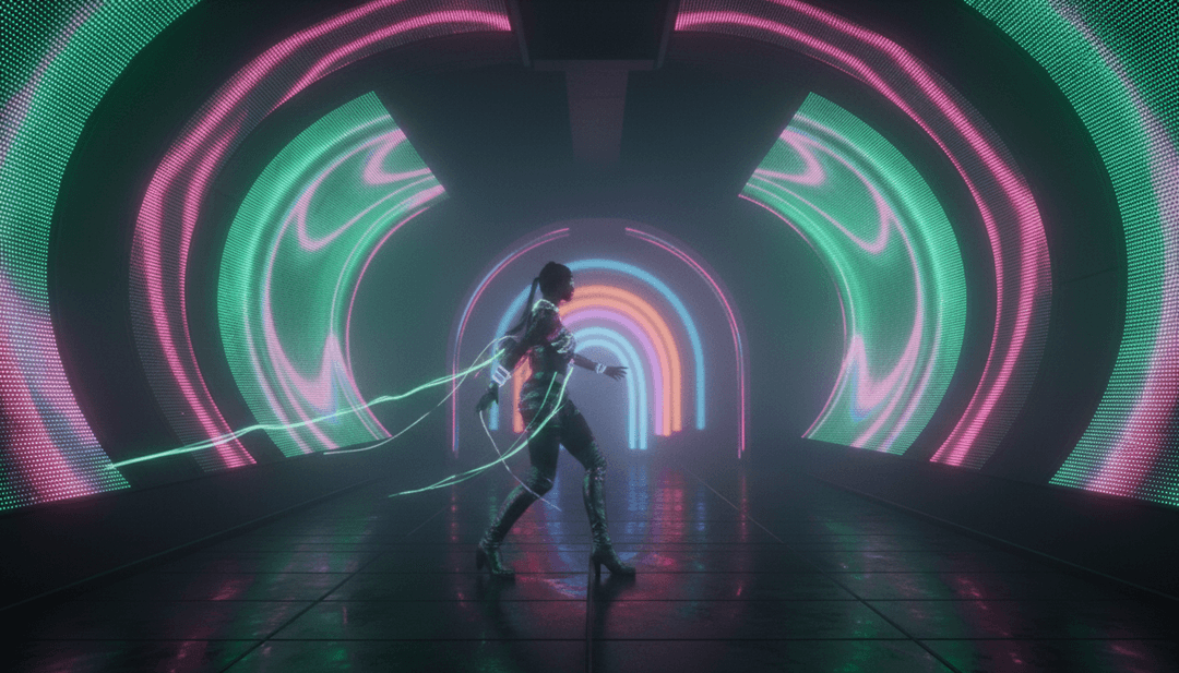 AI की छवि जो पार्टी की ऊर्जावान वाइब की व्याख्या कर रही है