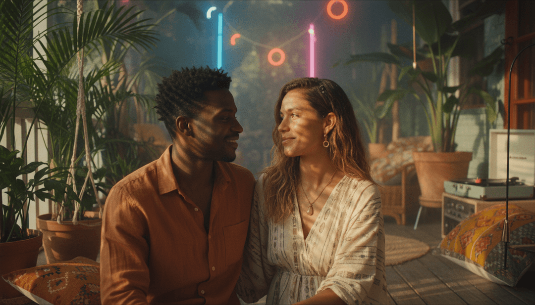 भावपूर्ण संगीत वीडियो का दृश्यात्मक प्रतिनिधित्व