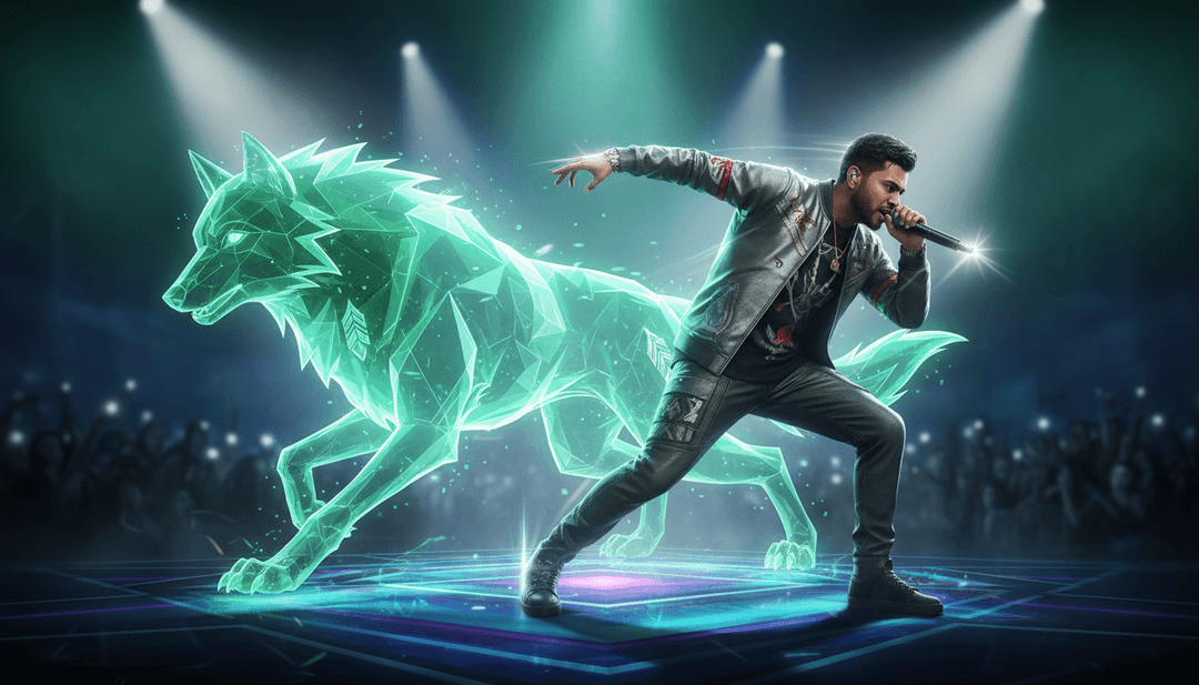 Scène visuelle décrivant les rythmes et les couleurs vibrantes inspirés par 'Wallah Wallah'