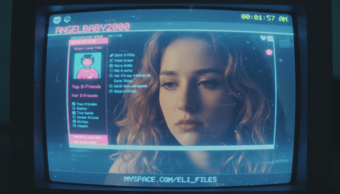 'Somebody I'm Not' के पॉप बीट्स और इंडी वाइब्स के मेल को दर्शाते गतिशील दृश्य।