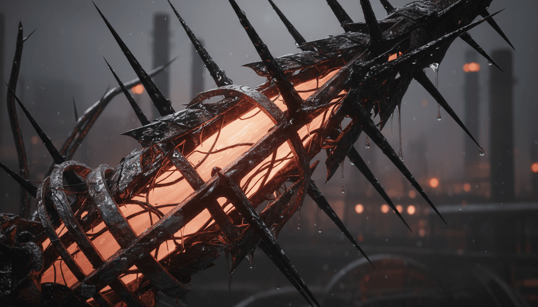 साउंडट्रैक की भूतिया परतों को दर्शाते हुए खतरनाक छायाएं और झिलमिलाती रोशनी