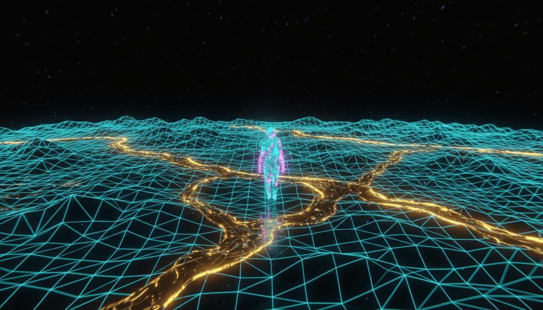 IA conceptualizando una escena serena junto al lago inspirada en música folk-pop.