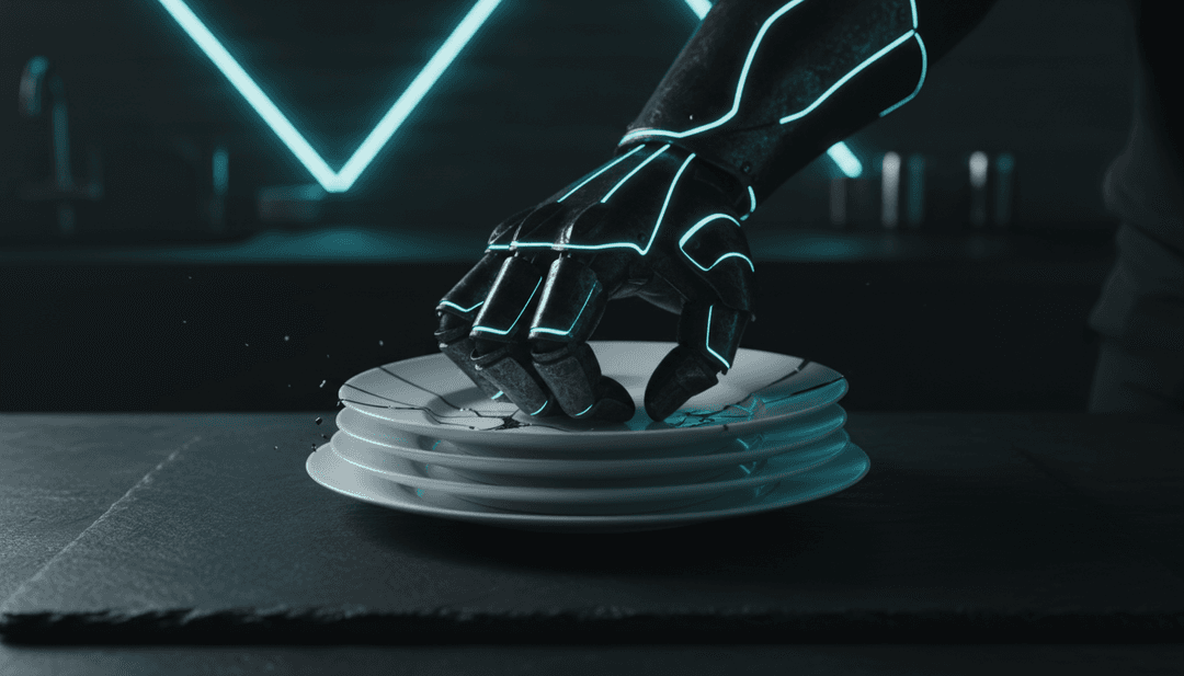 टूटी हुई डिशों और जीवंत नृत्य दृश्यों के गतिशील दृश्य जो गीत की तीव्रता को दर्शाते हैं