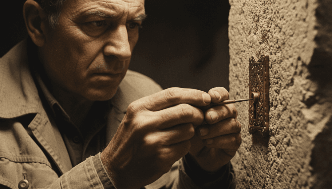 Um quadro de videoclipe concluído e estilizado para 'L'artificere cannoniere' com marca d'água 'freebeat.ai', mostrando uma mistura dinâmica de drama histórico e estética Country Western.