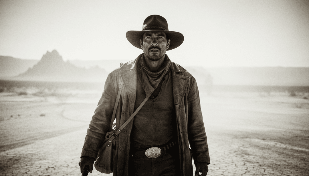 Eine KI analysiert Audiowellenformen und lyrische Themen eines Folk-Rock-Songs, zeigt digitale Interpretation und Konzeptentwicklung.