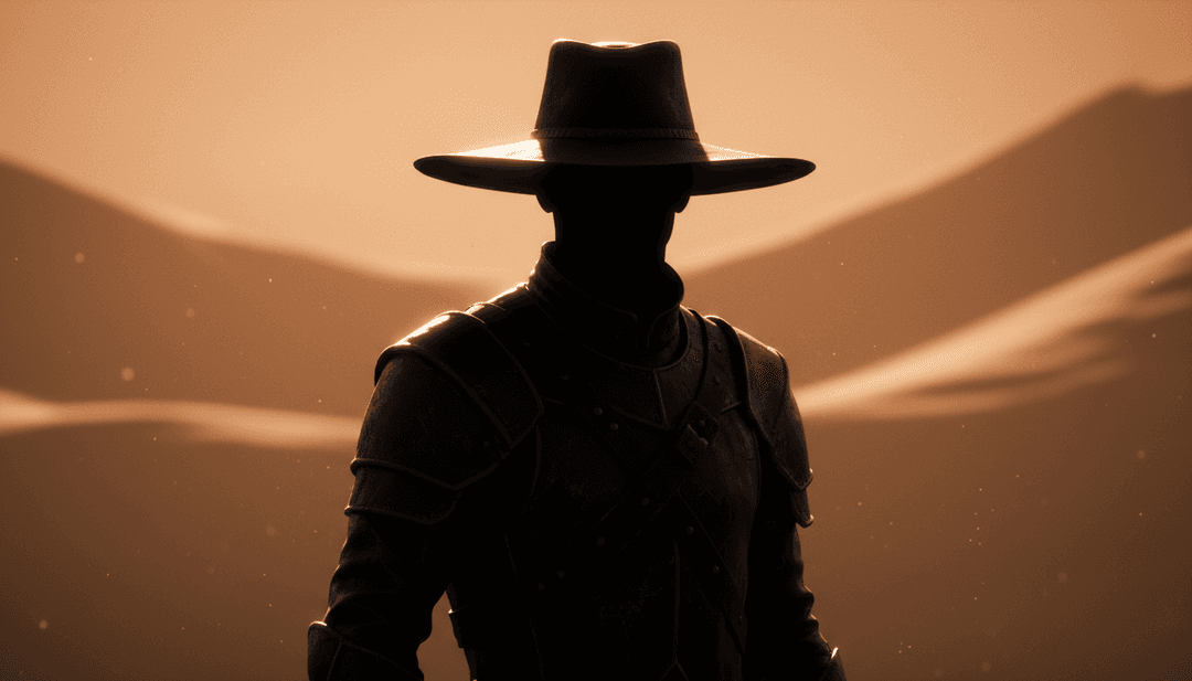 Escena dinámica que muestra cañones animados y talleres de artesanos, fusionando la estética del folk rock con efectos visuales futuristas de IA.