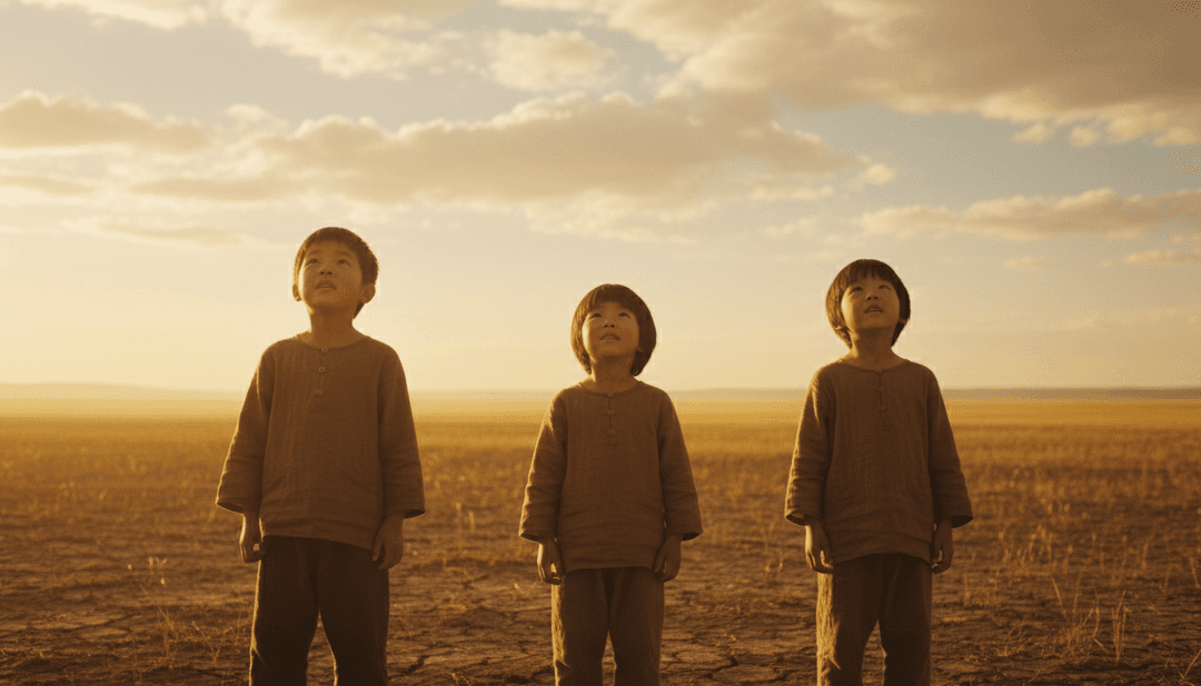 一张AI生成的奇幻风景图,卡通星星在明亮欢快的夜空中闪烁,代表歌曲的类型。