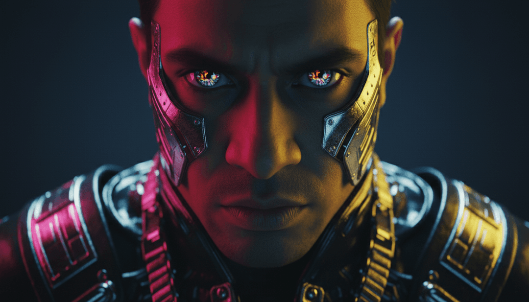 IA interpretando elementos de hip-hop e desi pop da música 'VIP Ride' com paisagens urbanas vibrantes e cenas de carros luxuosos.